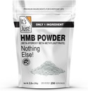 Det er bare! - HMB Powder, 250g, Beta- Hydroxy Beta- methylbutyrat, som Calcium HMB, Batch Testet Gluten Free, Non- GMO, Heavy Metal Testet, Keto Friendly (Unflavored, 250g)
