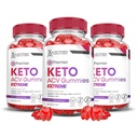 Justified Laboratories (3 Pack Premier Keto ACV Gummies Advanced Weight Loss Extreme 2000MG Premier Formuleret med Pomegranate Beet Juice Powder B12 Vegan Non GMO 180 Gummys