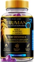 rize laboratorier Truman Gummies, Truman for True Men, Truman Mand Gummies, Trueman Plus Performance, All- Natural Premium supplement til støtte vedvarende energi og Stamina, Officiel Formel (60 Gummies)