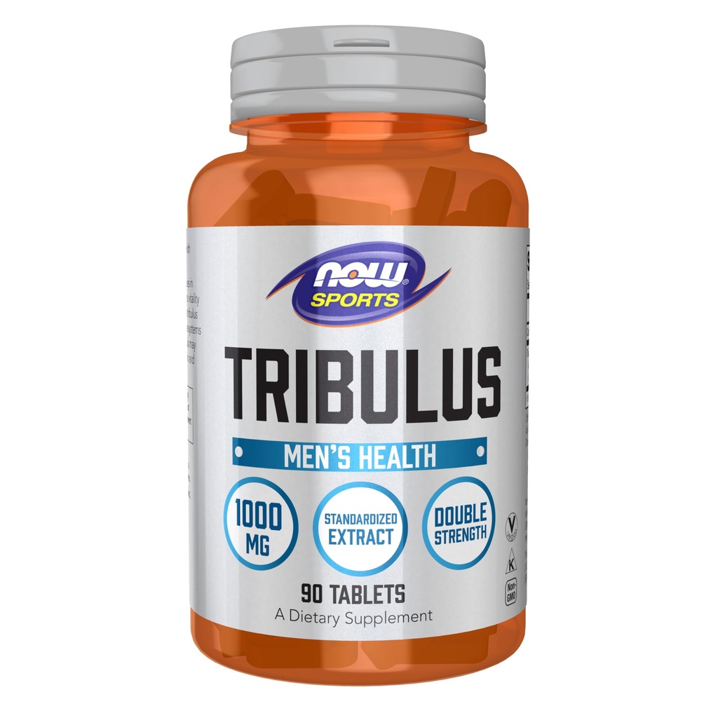 Now Foods Sports Nutrition, Tribulus (Tribulus terrestris) 1000 mg, Double Strength, Men 's Health, 90 tabletter