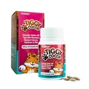 TIGGY Kakao tyggetabletter med Tiger Milk Mushroom - Lækker, praktisk og næringsrig Cocoa-baseret supplement til energi, wellness, og samlet sundhed - 60 tabletter, Børn og voksne