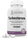 Justified Laboratories Turkesterone 500mg 10% Standardized Naturally Increase Stamina Endurance Strength 60 Capsules