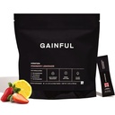 Gainful Hydration Powder Pakninger, Koffein fri med Key Electrolytes Magnesium og natrium, Energistøtte, Lavsukker, Jordbær Lemonade, 21 sticks