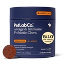 PetLab Co. Allergi & immun Daglig Probiotika til hunde. Understøtter Yeast Production, Sæsonallergi, Intermitterende Itchiness, Gut & fordøjelsessundhed til mellemstore hunde, Packaging May Vary