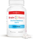 Brain Basic Ultra-Pure Natokinase 5000 FU - 120 Kapsler - Naturlig blodcirkulation Support med højeste potens til rådighed - Non-GMO, Vegan, Gluten Free
