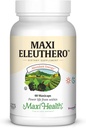 Maxi Health Eleuthero - 0.8% Eleutherosides - Stress and Energy Formula - 60 Capsules - Kosher (QSG)