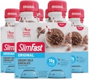 SlimFast Meal Replacement Shake, Original Creamy Milk Chocolate, 10g of Ready to Drink Protein, 11 Fl. Oz Bottle, 4 Count (Pack of 3) (Packaging May Vary)