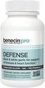 Benecin Defense PRO 3000 mcg Stabilized Allicin per Capsule Measures 124; Plus høje mængder af SAC & Polyphenoler fra Black Garlic Measures 124; Kraftfuld støtte af immun- og hjertefunktion Vegetariske Caps (Pack of 100)
