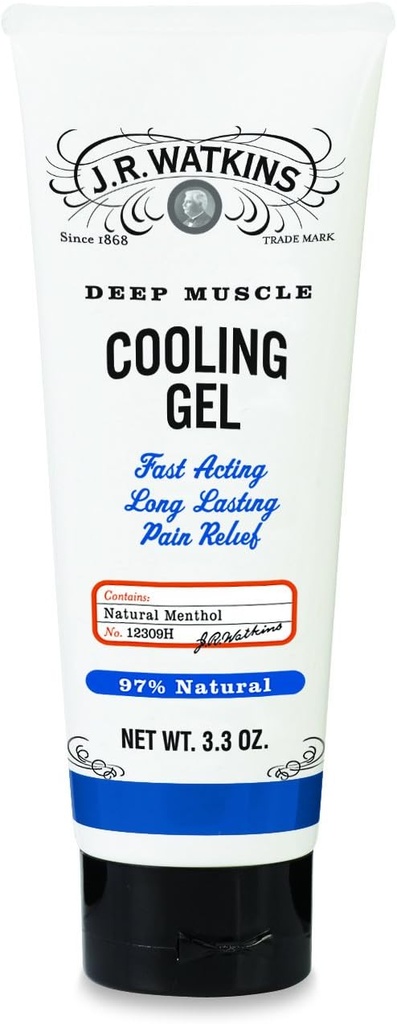 J.R. Watkins Deep Muscle Cooling Gel, Standard, 3.3 Ounce Formand