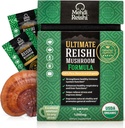 Ultimate Reishi Mushroom Formel - 30 Servering -100% Pure, Premium og Organic Reishi Extract og Sporer Powder - Ganoderma Lucidum, Lingzhi - High Potency Powder (30 Bedste)