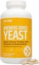 Pet MD hvidløg & bryggerier Gær til hunde & katte - hvidløg og gær Plus antioxidanter - Brewers Gær tabletter til hunde & katte - Vitamin B 1 & C - 500 ct
