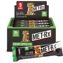MET- Rx Big 100 Colossal Protein Bars, Crispy Apple Pie Meal Erstatning Bars, 9 Greve