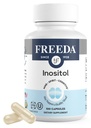 FREEDA Pure Inositol kapsler - Myo-Inositol til Hormonal Balance, Ovarie Function & Mood Support - Kosher, Vegetar, Made in USA - 100 Count, 100-Day Supply - Understøtter Membrane Health
