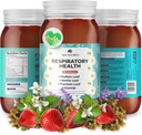 TrueSeaMoss Pro- Line Gel - Respiratory Health - 5 + flavors - Fruit Gel med Premium Sea Moss & Kalium - Vegan- Friendly - Vitamin & Mineral Rich Supplement - Made in USA (Strawberry, Pack of 1)