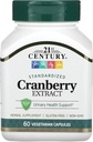 21. århundrede Cranberry Extract, Standardized, 60 vegetariske kapsler