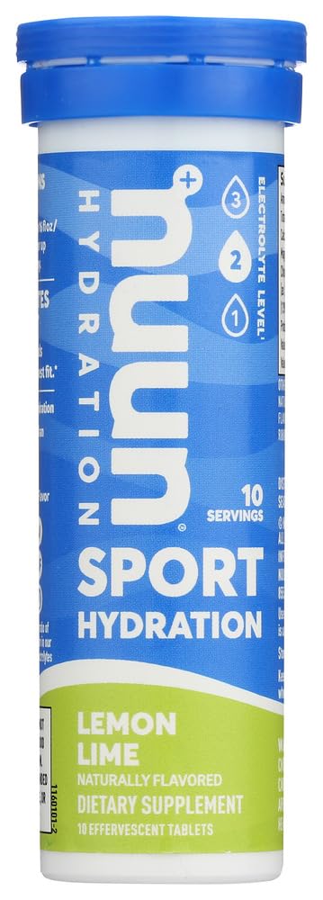Nuun Active: Lemon + Lime Electrolyte Enhanced Drink Tablets (6- pakke med 10 tabletter) 6