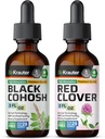 BIO KRAUTER Black Cohosh Tinktur 2 Fl. Oz. & Red Clover Tinktur 2 Fl. Oz.