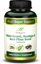 HERBOGANIC Bitter Gourd Moringa og Java Plum Seed Capsules