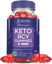 Slim Fusion Keto ACV Gummies Extreme 2000MG Advanced Slimfusion Keto Gummies Apple Cider Vinagar Formuleret med Pomegranat Beet Juice Powder B12 Vegan Non GMO 60 Gummys