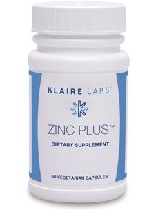 Klaire Labs SFI Health Zink Plus immunforsvar Support - Zink Citrate med kobber, B6-vitamin & C-vitamin - Hypoallergen (60 kapsler)