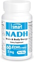 Supersmart - NADH 5mg per dag (Reduceret nicotinamid Adenine Dinucleotid) - NADH supplement - Energy Pills against 124; Non- GMO & Gluten Free - 60 forsinkede frigivelseskapsler