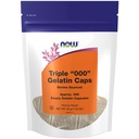 Now Supplements, Tomme Gelatine Kapsler, Triple "000", Bovine Sourced, Fyldt med vægt, 200 Gel Kapsler
