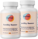 FullWell Fertilitet Booster for mænd & kvinder i 124; Conception Support for Sund Ægkvalitet, Sperm Motilitet og Styrke i 124; Dietitian- Formuleret • 124; Ashwagandha, CoQ10 & NAC, 3. part Testet, 60 Serveringer
