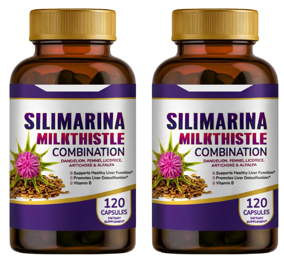 Silimarina Milk Thistle Kombination, 2 Pack, 240caps.