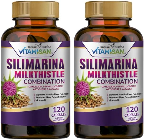 Silimarina Milk Thistle Kombination, 2 Pack, 240caps.