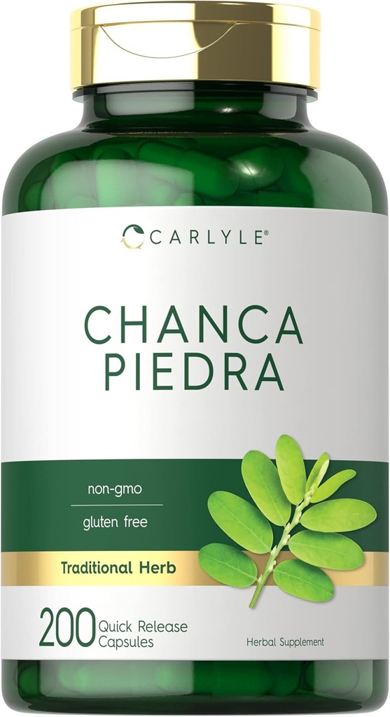 Carlyle Chanca Piedra - 124; 200 kapsler - 124; non-GMO og gluten - fri traditionel urt formel