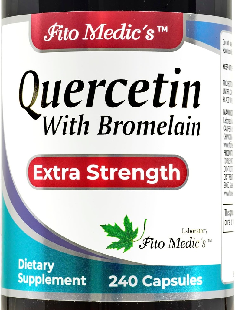 FITO MEDIC 'S Lab 124; Quercetin med bromelain 124; 240 Kapsler 124; quercetin 124; bromelain Supplement 124; quercetin Supplements 124; Ultra high Absorption 124; bromelain.