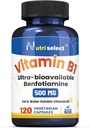 Vitamin B1 500MG, 120 Capsules, Non-GMO, Vegan, Gluten Free, Benfotiamine
