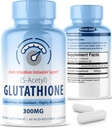 S- Acetyl L- Glutathion 300mg - 60 Acid - resistent Kapsler, høj biotilgængelighed S Acetyl Glutathion Kosttilskud til lever og hudsundhed, supplement Antioxidant Support Kapsler