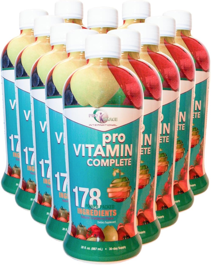 12- 30 Oz flasker Pro Vitamin Komplet flydende Vitamin