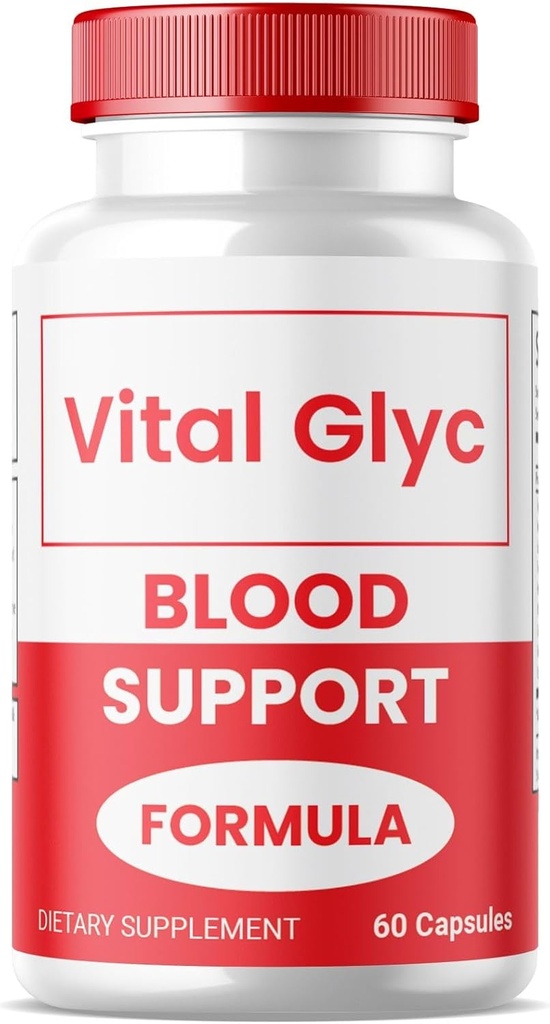 (1 Pack) Vital Glyc Kapsler - Official Blood Support Formel, Vital Glyc Blodkar Renere, Vital Glyc Glyco Optimizer Pills, Understøtter Samlet Sundhed & Wellness, Vital Glyc Pulver (60 Kapsler)