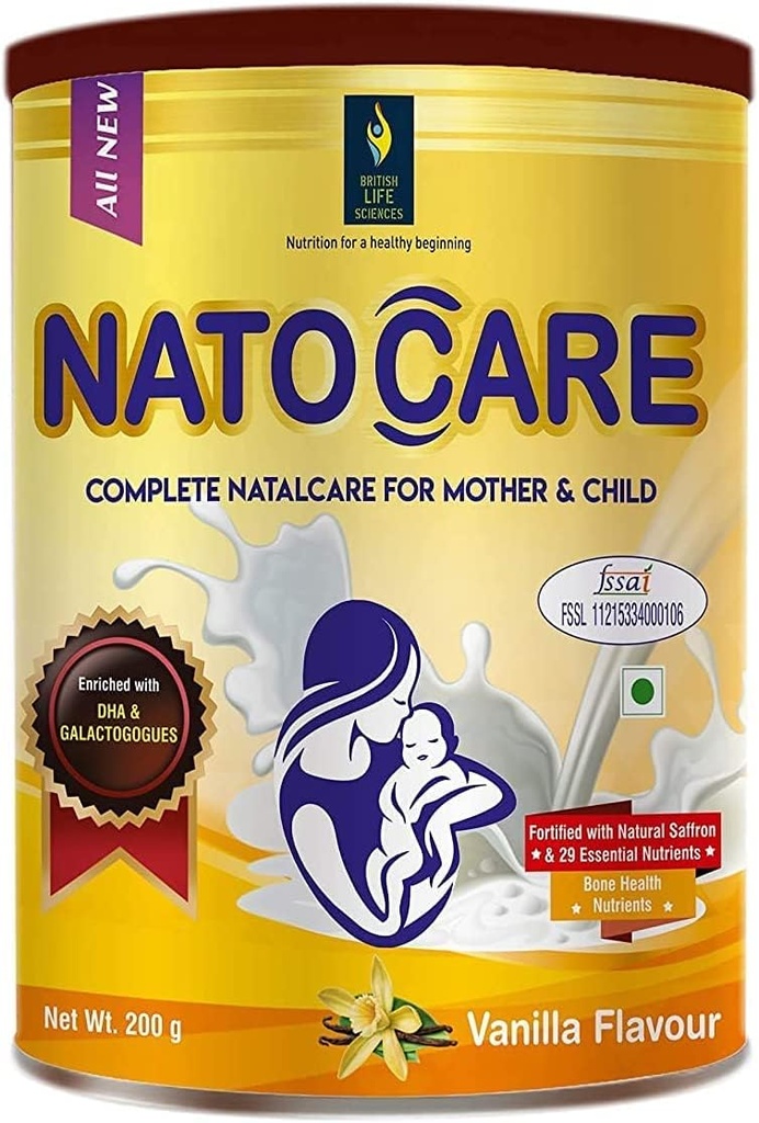 BETT British Life Sciences Natocare Note 124; Supplement for Amning og Lactating Mothers124; Shatavari, Silymarin & Fenugreek Extract til Boost Amning