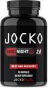 Jocko Brændstof God nat Natural Sleep Aid til voksne - Sovepiller til hvile & inddrivelse, Non- Habit Forming med Tart Cherry Extract, L- Theanine, Lavender, & Lemon Balm (90 Kapsler) Packaging May Vary