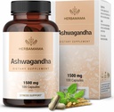 HERBAMAMA Ashwagandha Kapsler - 1500mg Pure Ashwagandha Root Focus Supplement - Vegan, Non- GMO Mood & Calm Support for voksne, 100 Caps