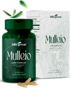 KIKI Green Mulleio Lung Health Kapsler: Vegansk urtetilskud til rengøring, bedre funktion, Respiratorisk Support - Mullein, Cordyceps, Schisandra - 90 Tæl for daglig brug