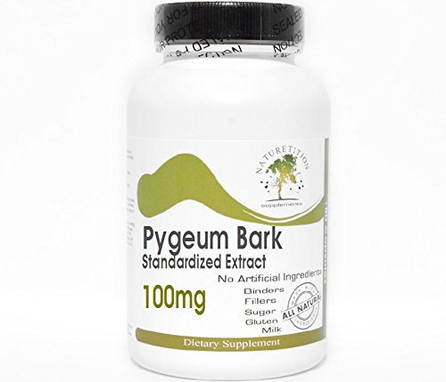 Pygeum Bark Standardized Extract 100mg 12% Phytosteroler ~ 100 Kapsler - Ingen tilsætningsstoffer ~ Naturetition Kosttilskud