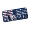 Lewis N. Clark AM / PM Folding Pill Organizer + supplement sag for OTC medicin, Navy