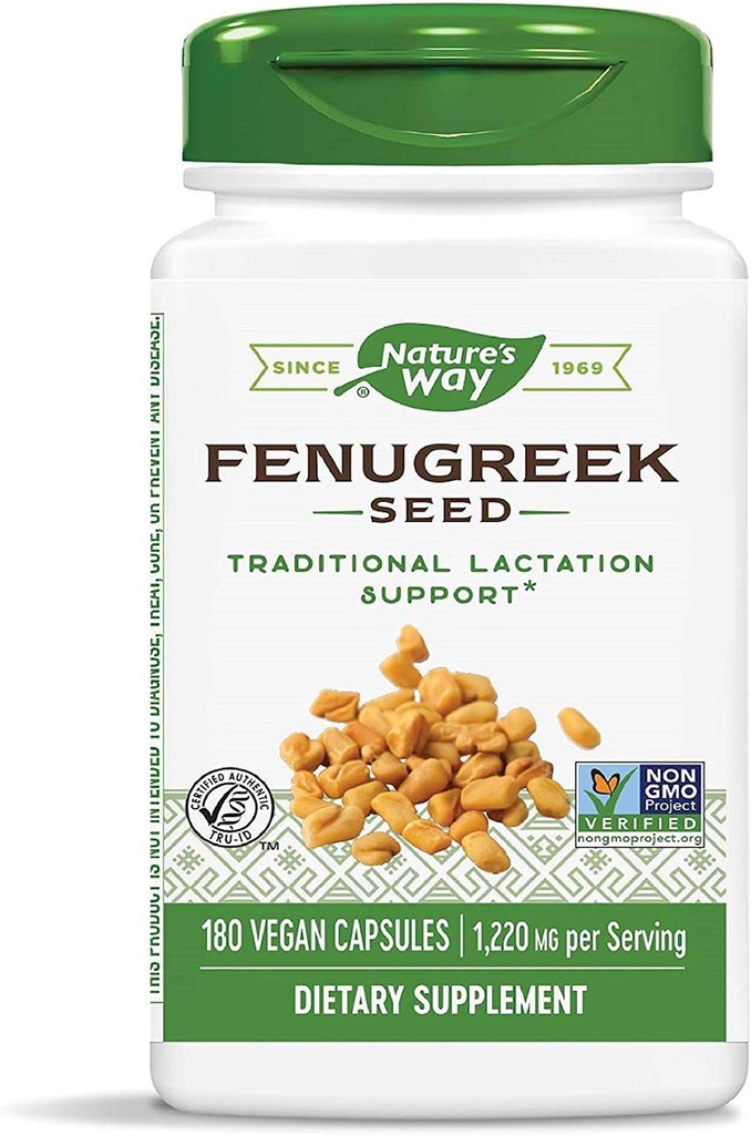 Nature 's Way Fenugreek Seed 610 mg, 180 kapsler