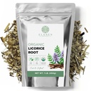 Elanen Naturals Organic Lakrids Root 1 LB. (16 oz.), USDA Certified Organic Lakrids Root Tea, Licourice Bulk Chopped, Liquorice, Raiz de Regaliz Licrice, Glycyrrhiza glabra, Cut & Sifted