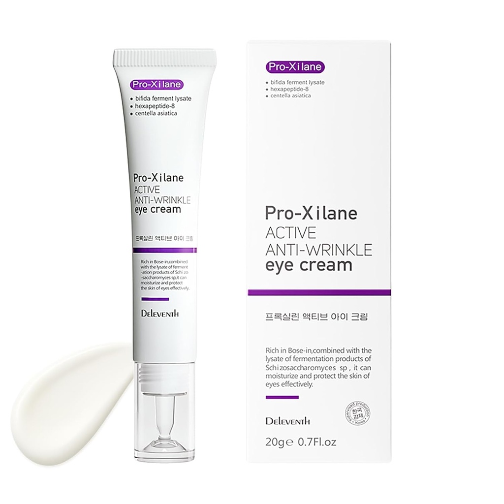 DELEventh Koreansk mærke pro- Xilane Aktiv Anti- Wrinkle Eye Cream 20g / Anti- Aging, Anti- Oxidation, Fade Fine Lines, Reducerer Wrinkles, Mørke Circles & Puffiness for Youthly, Bright Eyes