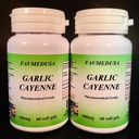 Hvidløg Cayenne, Lavet i USA - 120 (2x60) bløddele