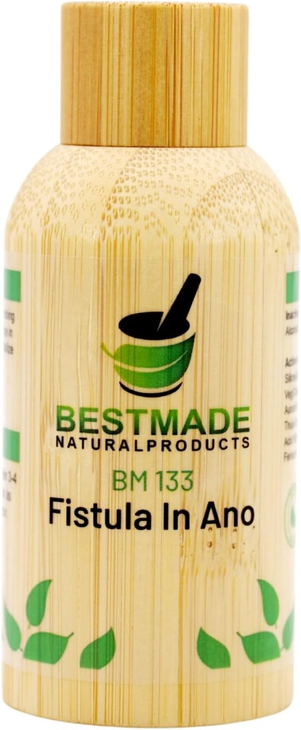 Bestmade Natural Products Fistula i Ano BM133 - Natural Remedy for Decharge i Anus, Hjælps Normalisere tarmbevægelser & Relieve Throbbing Pains, 30 ml dråber