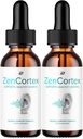 ZenCortex Tinnitus Ear Drops - ZenCortex 24, Zen Cortex Liquid Drops, ZenCortex Anmeldelser, ZenCortex Drops til Ear Relief (2 Pack - 2 Måned Supply)