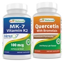 Bedste Naturals MK-7 100 mcg & Quercetin med Bromelain