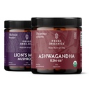TRIBE ORGANICS NOOTROPIC Duo - KSM66 Ashwagandha + Organic Lions Mane - Beyond Focus, Mind Awareness and Mind Health