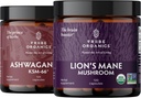 TRIBE ORGANICS NOOTROPIC Duo - KSM66 Ashwagandha + Organic Lions Mane - Beyond Focus, Mind Awareness and Mind Health